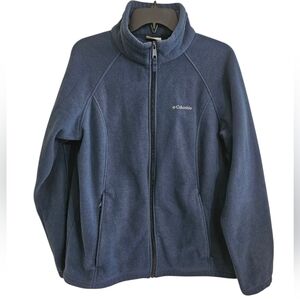 Columbia Women’s Benton Springs Full Zip Fleece Jacket Blue Sz 1X
